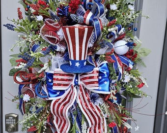 Patriotic Door Wreath