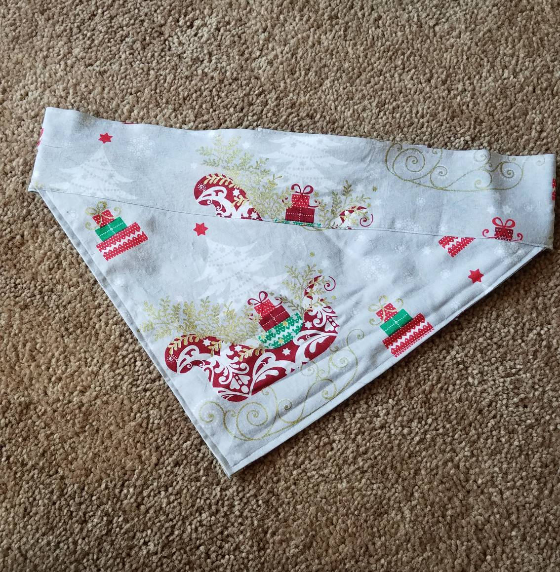 XiXiRan 3 Pièces Bandana Chien Chat Noël - Foulard, Écharpe, Collier Pour Animaux De Compagnie - Motif Flocon De Neige, Lavable, Triangle