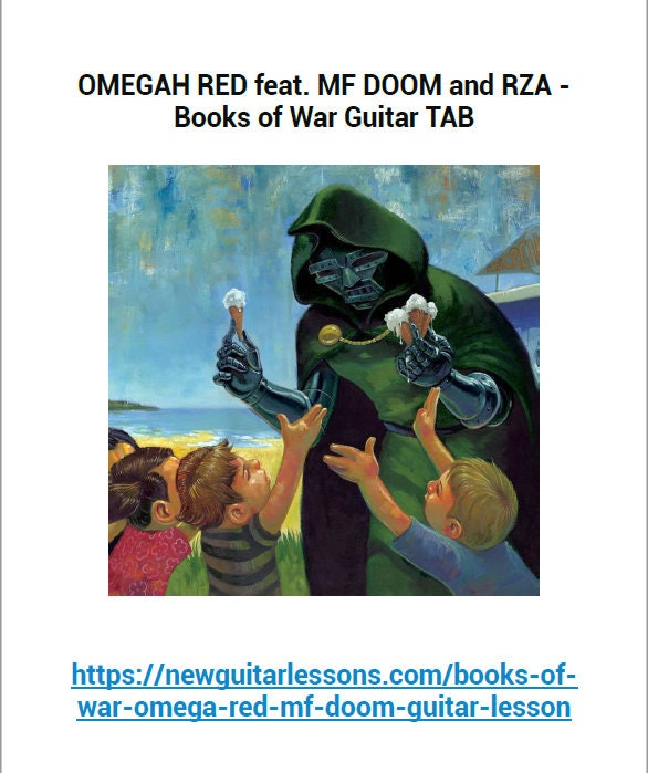 Books of War Guitar TAB MF DOOM (Download Now) 