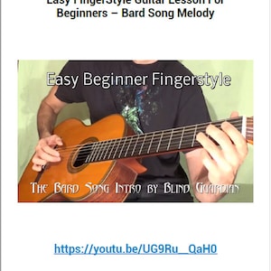 Easy Beginner Fingerstyle Guitar TAB