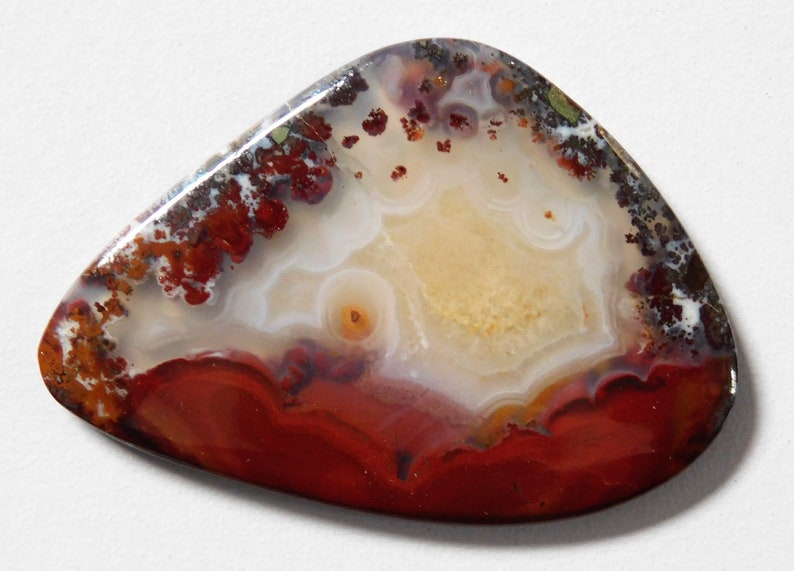 81.95 Cts Natural Crazy Lace Agate Cabochon Loose Gemstone 59X40.7X4.3 mm