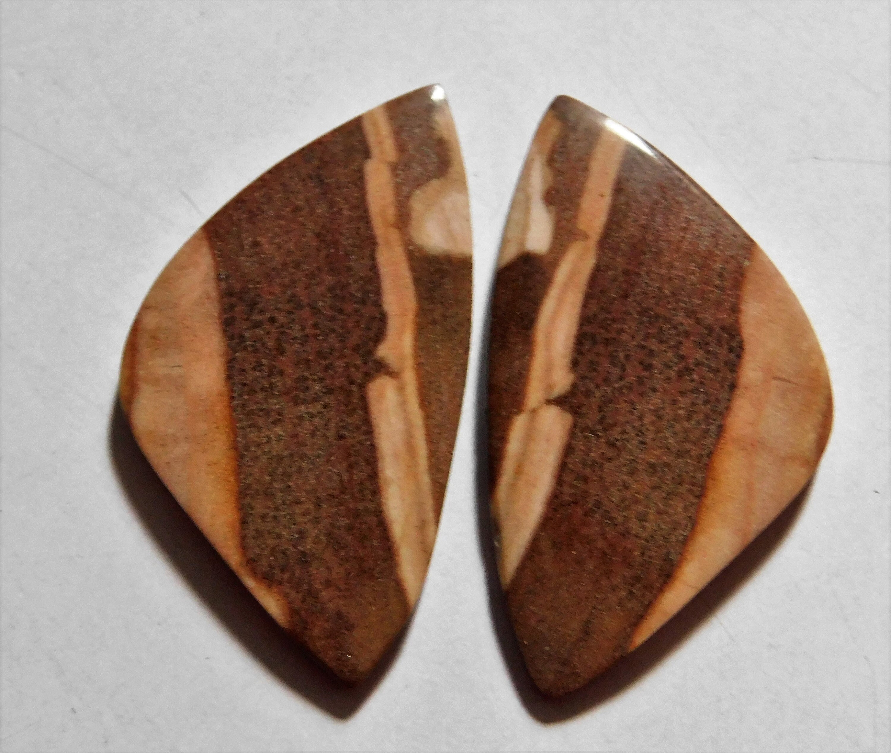 52.60 Cts Natural Wooden Jasper 39.5mm X 22.5mm Cabochon Etsy