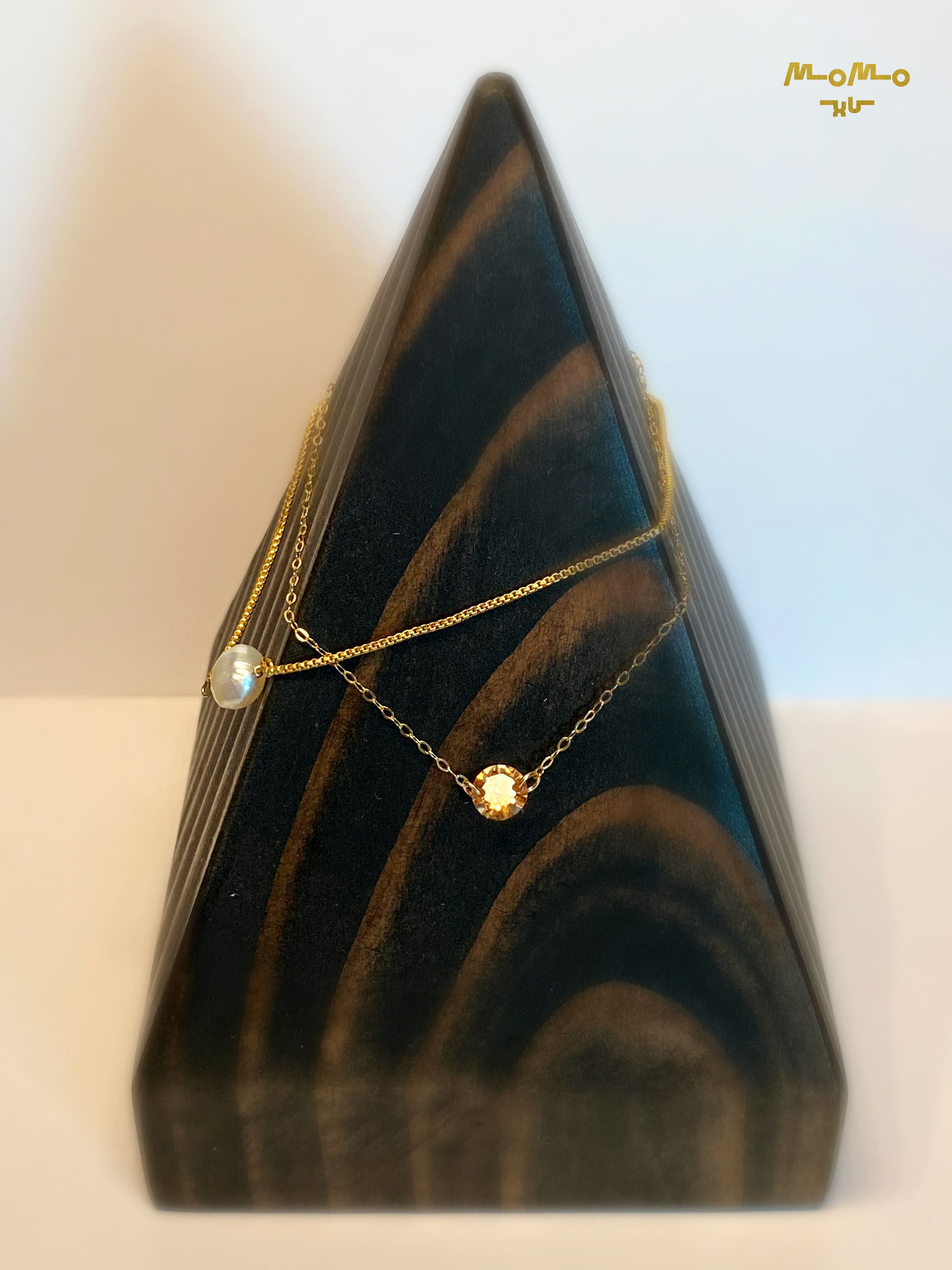 GlamRays Perlenarmband Aus 14K Gold-Plattierung – Zierliche Goldkette Mit Herz-Anhänger, Verstellbar