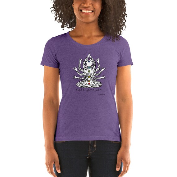 Shake Your Shakti Ladies' Short Sleeve T-Shirt | Ahimsa Ware | Kundalini Yoga | Shiva Shakti | Form Fitting