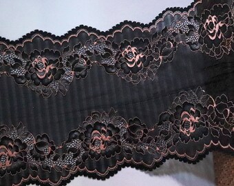 1 Yard 15.7 Width Floral Flower Colorful Embroidered Lace Trim Lace Fabric Sewing on Applique Patches by The Yard for DIY Handmade Clothing Evening Dress Home Decoration