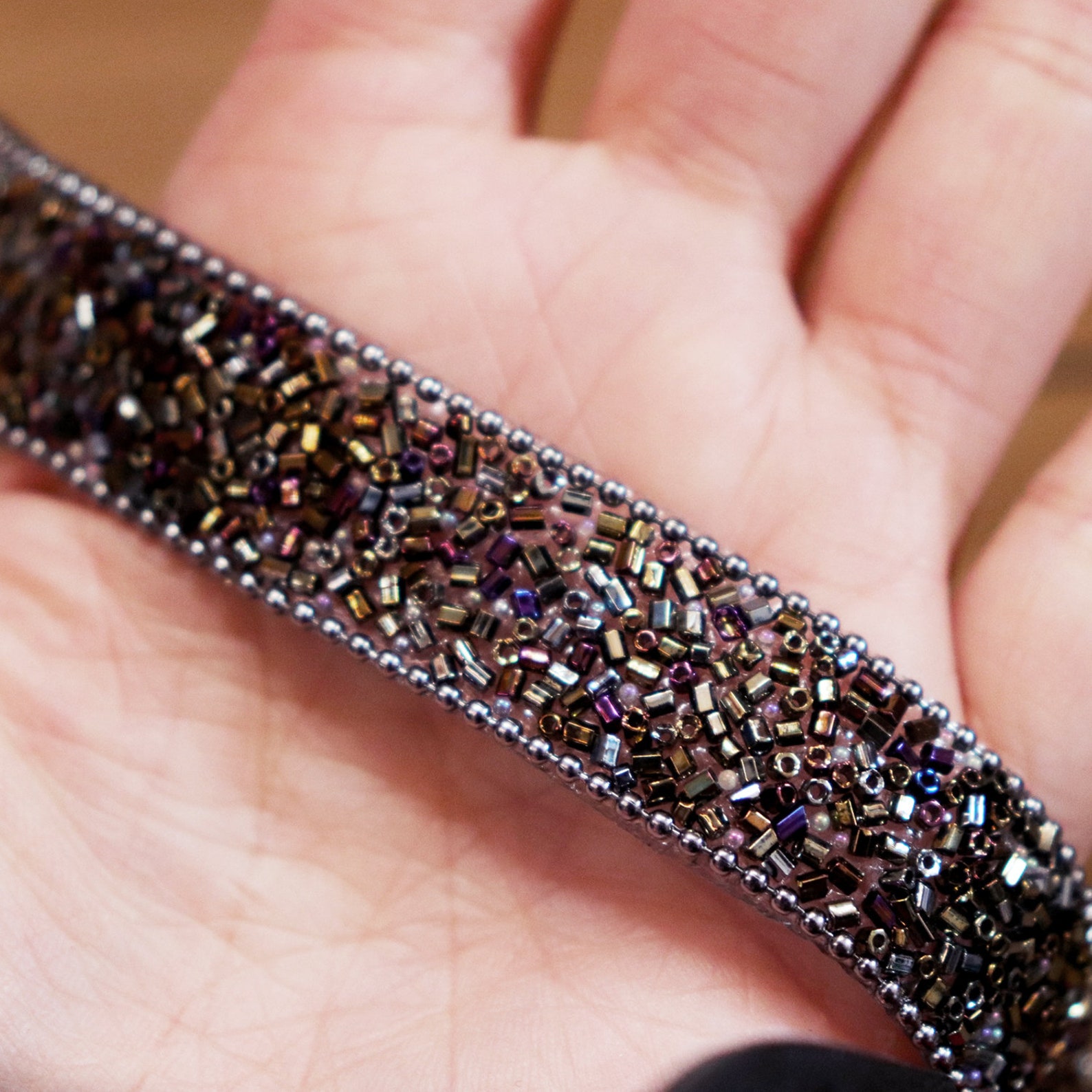 1yard 10mm wide ballet skirt beaded measles lace trim paillette trim wedding party cake decor clothing accessories diy black