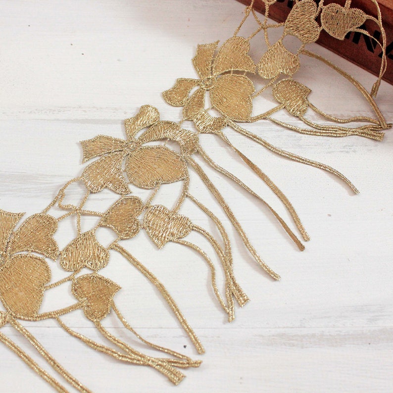 2 yd Vintage Star Lace Trim Polyester Crochet Wedding Sewing Ribbon DIY Craft