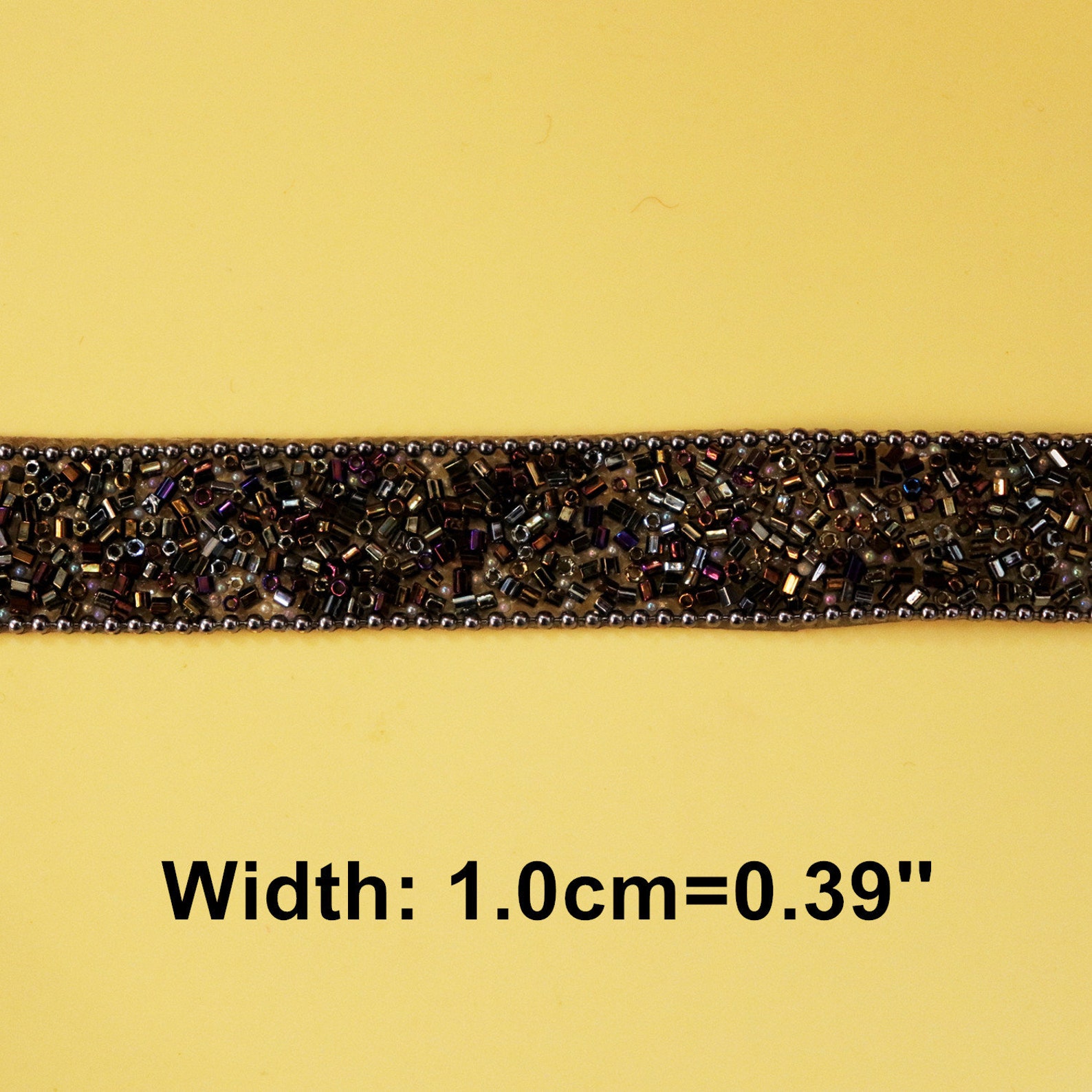 1yard 10mm wide ballet skirt beaded measles lace trim paillette trim wedding party cake decor clothing accessories diy black