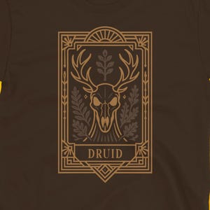 Druid Shirt,Dungeons and Dragons Shirt, DnD Shirt, D&D T-Shirt, Tabletop RPG Shirt, TTRPG Geschenk für Spieler und Dungeon Meister