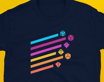 Cyberpunk shirt polyhedral dobbelstenen set voor Dungeons and Dragons spelers tafelblad RPG Nerdy & Geeky T-shirt uniseks