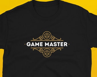 Game Master Shirt: GM Tshirt, Dungeons & Dragons T-shirt, Dungeons and Dragons Shirt DnD Tee DM Gift Idea for Men for Women, S-3X