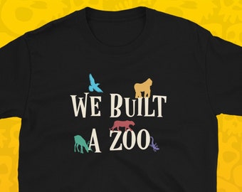 We Built A Zoo Ark Nova Shirt Colorful Animals Board Games T-Shirt Game Night Animals TShirt Geeky and Nerdy Gift, Zookeper Gift, Zoo Shirt