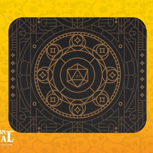 Retro D20 Dice Mouse Pad Vintage Colors D20 Dungeons and Dragons Mousepad - D&D Mousepad - Tabletop Rpg Gaming Gift - Dnd Gift