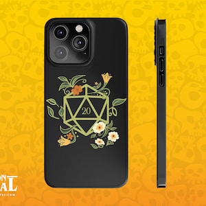 D20 Dice of Druid Dungeons and Dragons Phone Cases, DnD Phone Cases, D&D Phone Case, Gift For DM, DnD Gift Idea,iPhone Case, Samsung Case