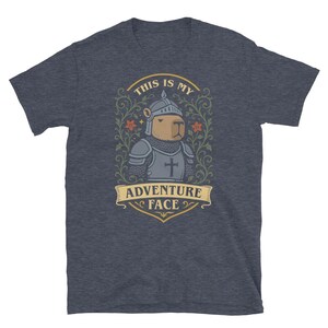 This is My Adventure Face Funny Capybara Shirt, Paladin Shirt, Funny DnD Shirt, DnD Merch, DnD Gifts, Dungeons and Dragons Shirt