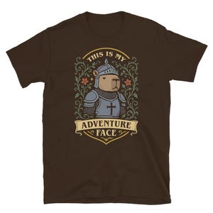 This is My Adventure Face Funny Capybara Shirt, Paladin Shirt, Funny DnD Shirt, DnD Merch, DnD Gifts, Dungeons and Dragons Shirt