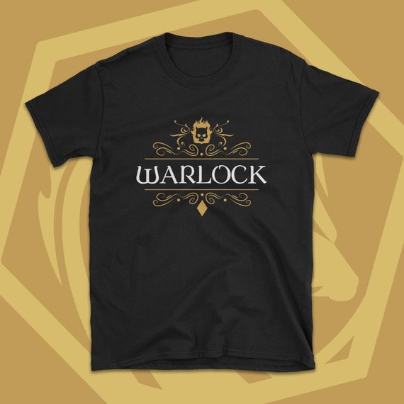 Warlock Shirt: Dungeons and Dragons Shirt, DnD T-Shirt, D&D Shirt, Pathfinder Shirt, Necromancer Shirt, S-3XL