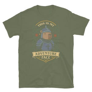 This is My Adventure Face Funny Capybara Shirt, Paladin Shirt, Funny DnD Shirt, DnD Merch, DnD Gifts, Dungeons and Dragons Shirt