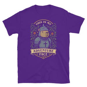 This is My Adventure Face Funny Capybara Shirt, Paladin Shirt, Funny DnD Shirt, DnD Merch, DnD Gifts, Dungeons and Dragons Shirt
