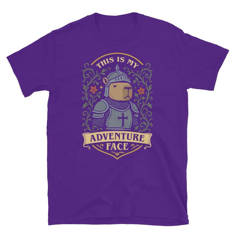 This is My Adventure Face Funny Capybara Shirt, Paladin Shirt, Funny DnD Shirt, DnD Merch, DnD Gifts, Dungeons and Dragons Shirt