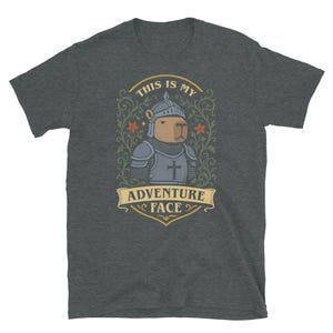 This is My Adventure Face Funny Capybara Shirt, Paladin Shirt, Funny DnD Shirt, DnD Merch, DnD Gifts, Dungeons and Dragons Shirt