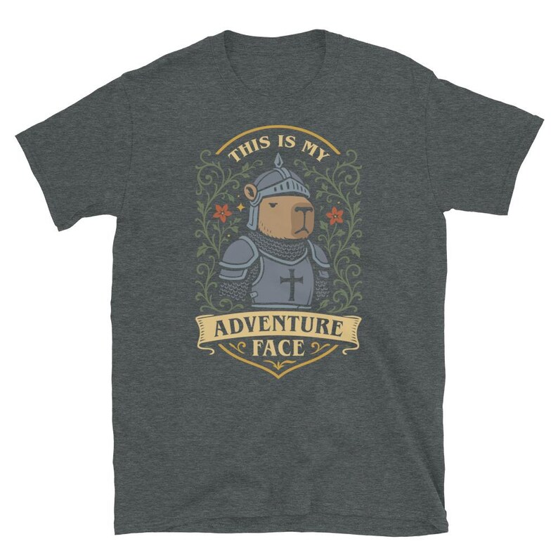 This is My Adventure Face Funny Capybara Shirt, Paladin Shirt, Funny DnD Shirt, DnD Merch, DnD Gifts, Dungeons and Dragons Shirt