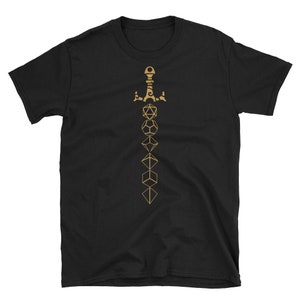 Polyhedral Dice Sword D20 Dungeons and Dragons T-Shirt TRPG Tshirt DnD Shirt Tabletop RPG Gaming for Men for Women 画像 4