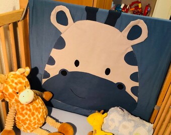 Cuddly giraffe for the cot • eBook & pattern • SET bed border + cushion + crawling blanket (carpet)