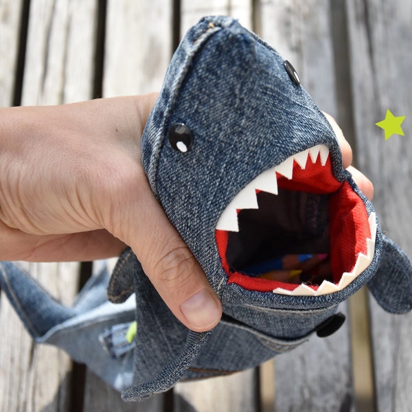 Shark pencil case MiniBruce • eBook & sewing pattern • pencil case • pencil case • pencil case • pencil case • pencil case