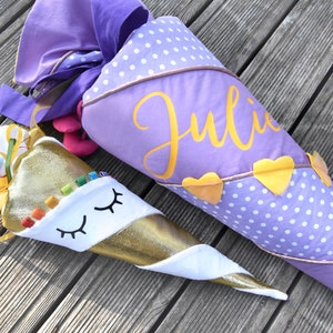 twisted UNICORN school cone • eBook & sewing pattern