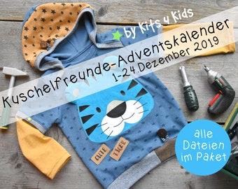 Adventskalender 2019 • Kuschelfreunde • 10 Projekte