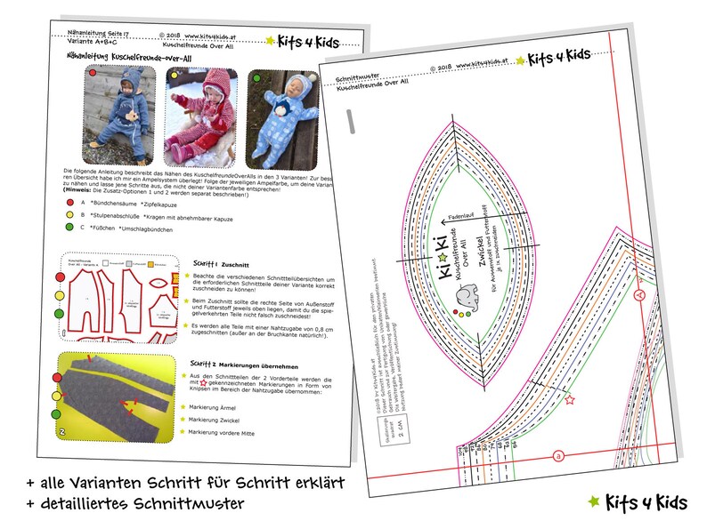 Kuschelfreunde OverAll Gr. 56-104 eBook & Schnittmuster Bild 10