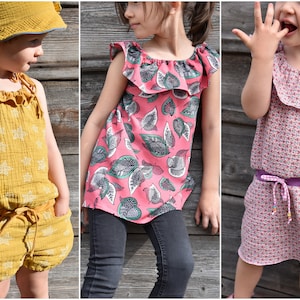 Miss Holliday Jumpsuit + Tunic +Jumpskirt • 80-152 • eBook & sewing pattern for children