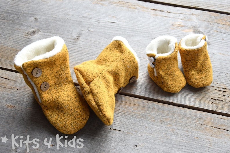 BaBoos baby boots eBook&pattern shoe size 14-22 baby shoes doll shoes image 2