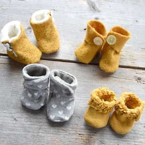 BaBoos baby boots eBook&pattern shoe size 14-22 baby shoes doll shoes image 8