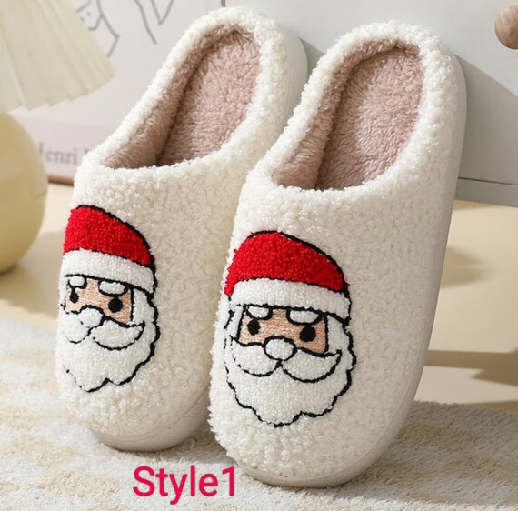 Funny Christmas Slippers Santa Claus Slippers Reindeer Slippers