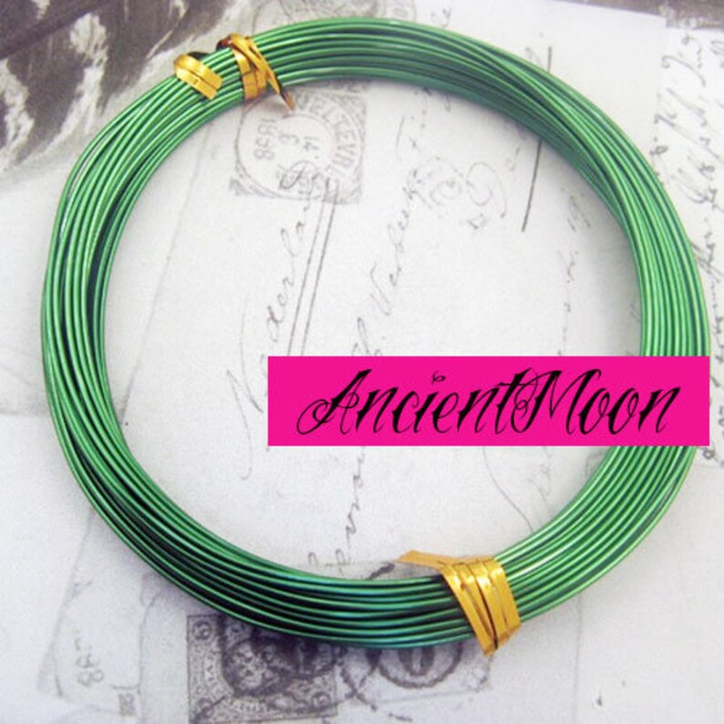 12 mt alluminio verde anallergico per bigiotteria spessore 1 mm artistic green aluminium wire making bijoux hypoallergenic
