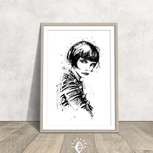 Downloadable digital print, Valentina poster, digital print, poster, wall art, Pop Art Valentina, large print, comic book
