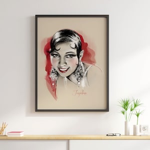 Downloadable digital print, Josephine Baker poster, digital print, poster, wall art, pop art, large print