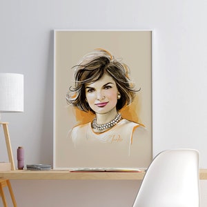 Downloadable digital print, Jackie Kennedy poster, digital print, poster, wall art, Pop Art, large print