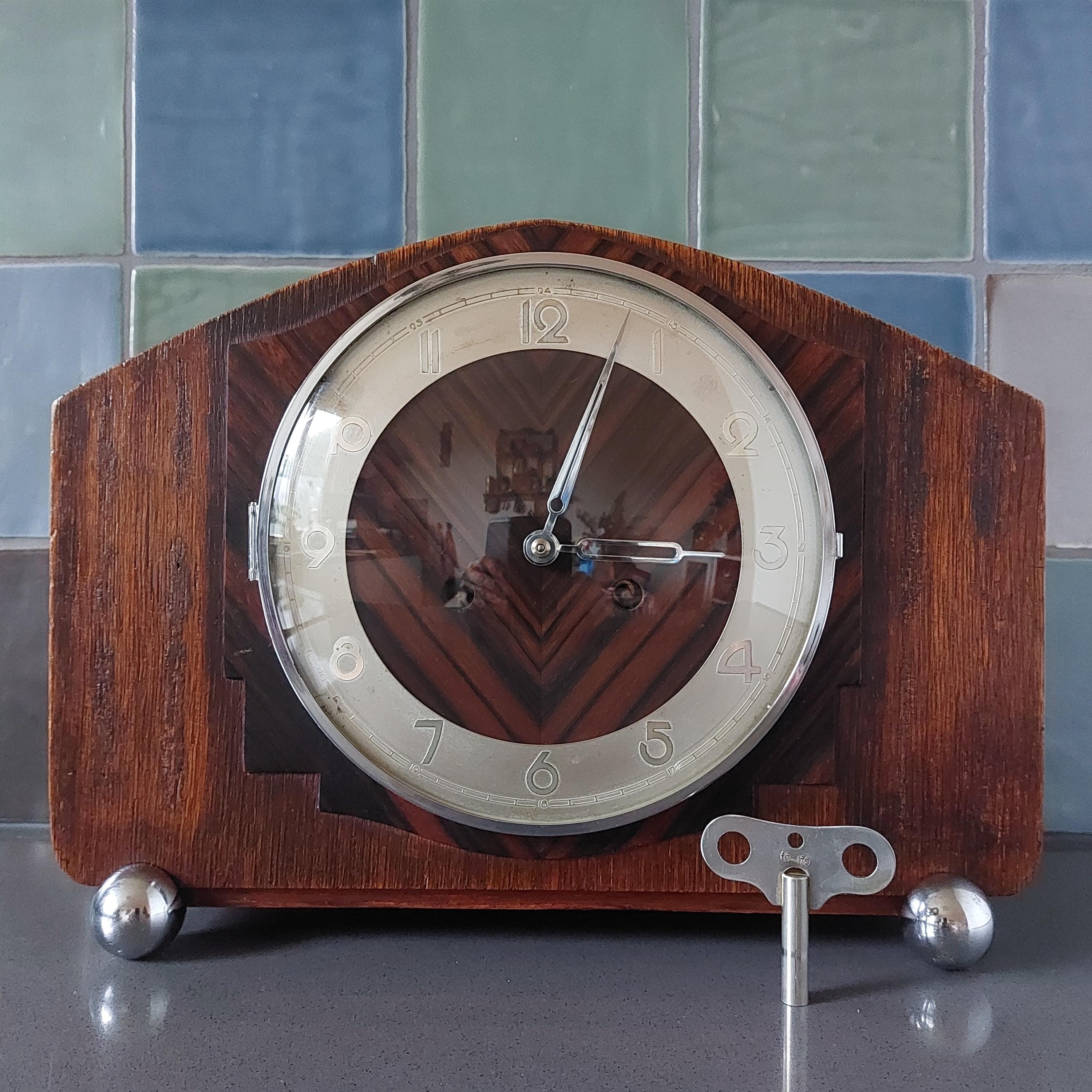 Uhr KIENZLE Deutschland Pendel Kaminuhr Holz Coromandel Holz