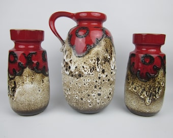 Vintage Fat Lava Vase 401-28, West Germany Pottery Decor - Etsy