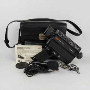 Film camera Eumig sound 30XL WORKING Manual Zoom Super 8 mm photo film camera + manual + bag + lens cap + remote control + microphone 1970 vintage