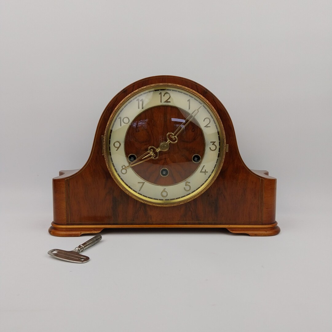 Clock Juba WESTMINSTER Mantel Clock Mantel Clock Wood, Analogue, Key 1950 Germany Etsy