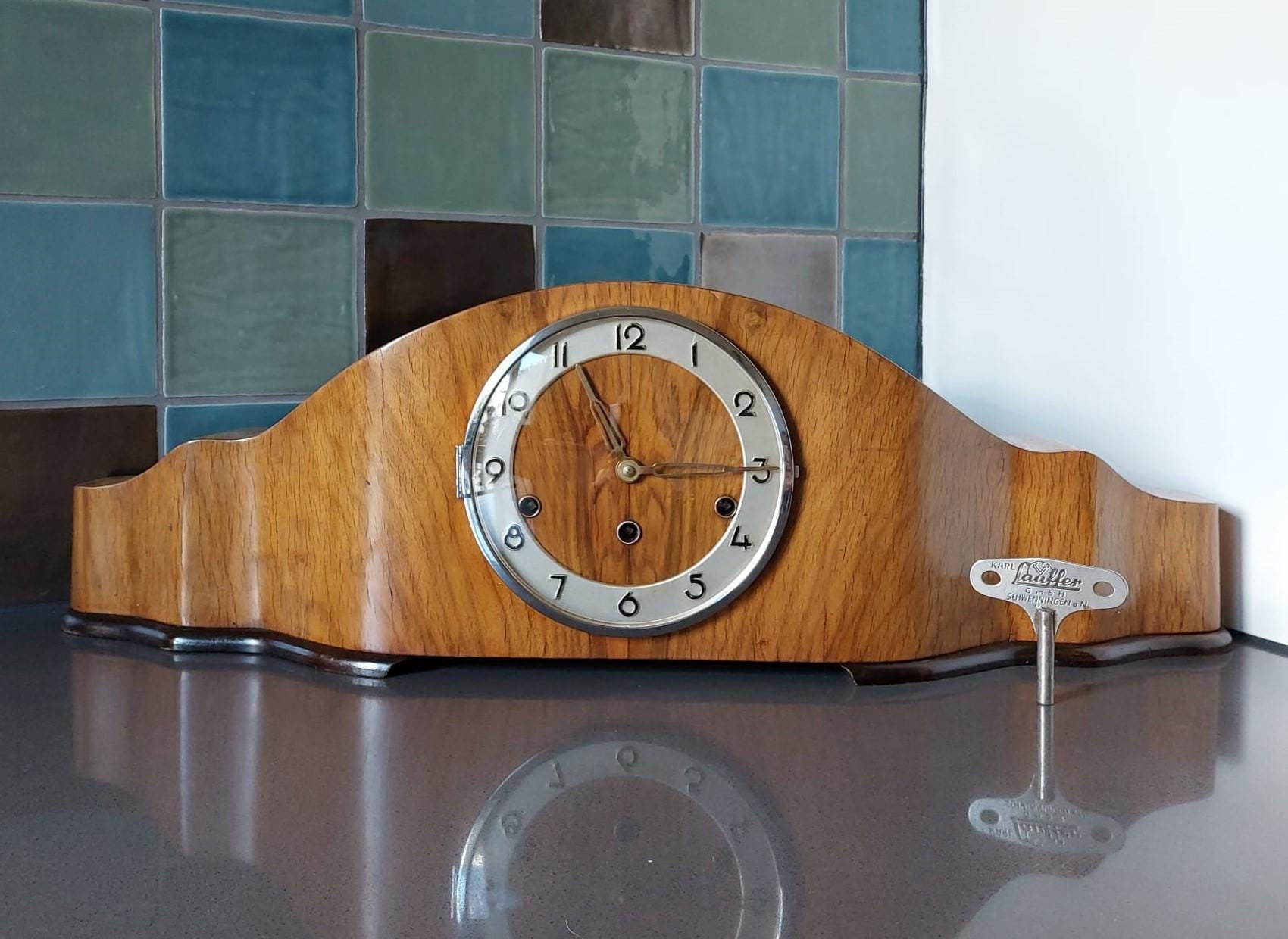 Mantel Clock Alte Junghans Kaminuhr Kaminuhr Junghans Uhr Alte Uhr