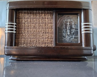 Tube radio radio tubes Philips 208U-45 bakelite tube audio Netherlands 1940 40's vintage antique