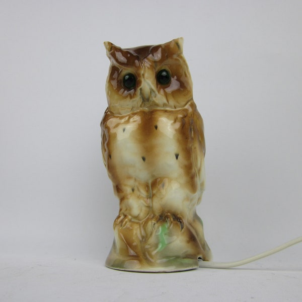 Perfume lamp owl lamp night lamp perfume porcelain ceramic vintage antique