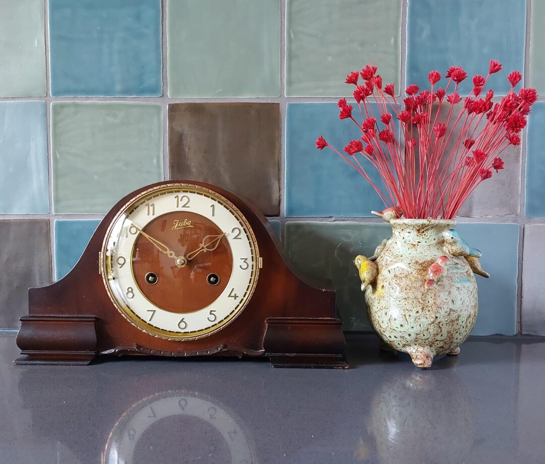 Clock JUBA Germany Mantel Clock Mantle Mantel Clock Mantel Clock Mantle