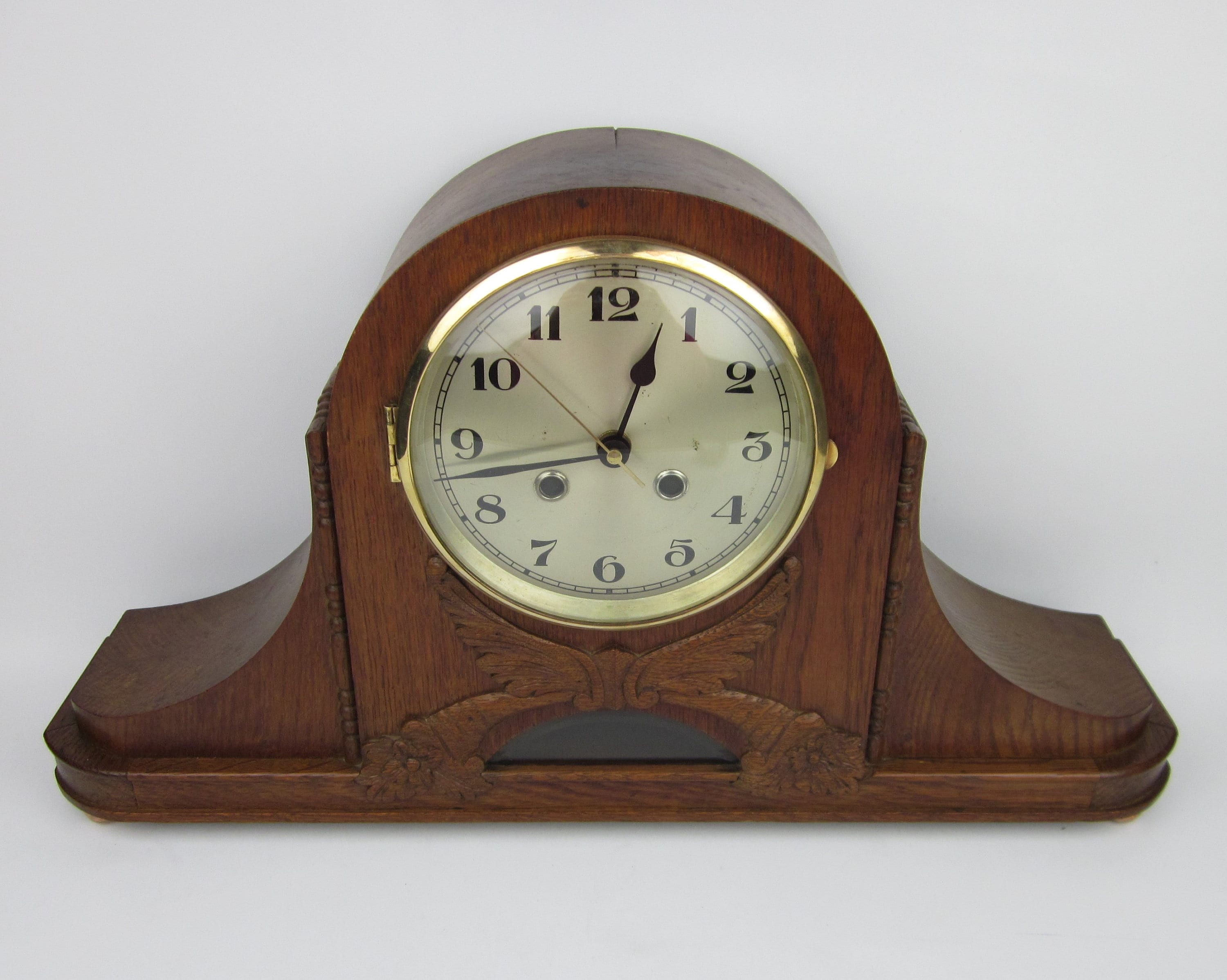 Pendel Junghans Kaminuhr Mit Gong Um 1930 Pendeluhr Quarz Kaminuhr