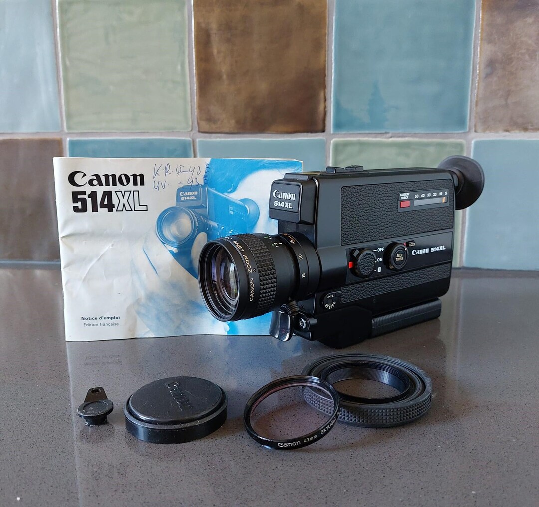 Movie Camera Canon 514XL WORKING Auto Zoom Super 8 Mm Film Camera Lens